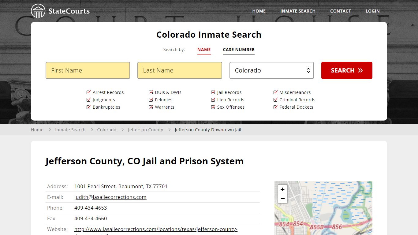 Jefferson County Downtown Jail Inmate Records Search, Colorado ...